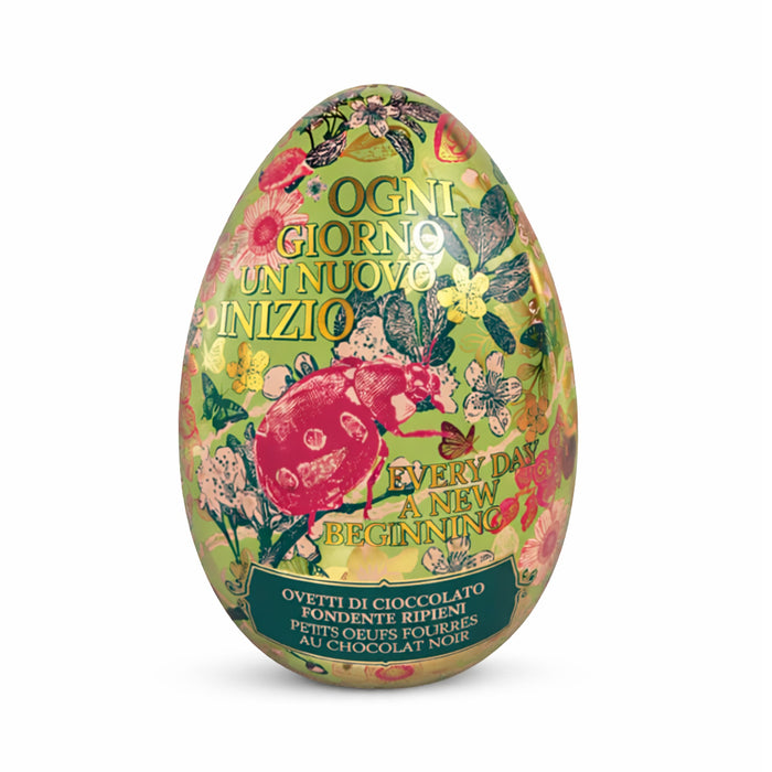 Uovo di latta con ovetti fondenti 90g