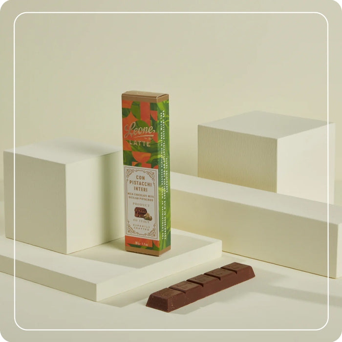 Blocchetto al Latte con Pistacchi Interi 55g