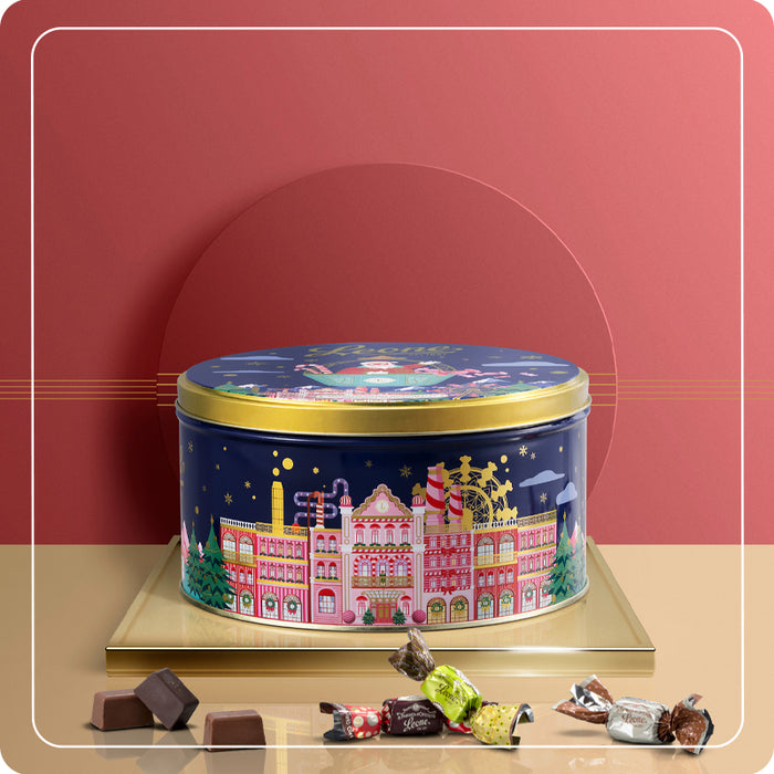 Cappelliera Christmas in Candyland con cioccolatini 450g