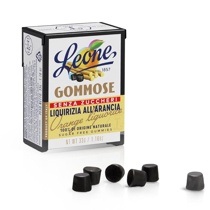 Orange and Licorice gummy candies without sugar 35g