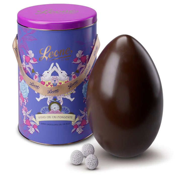 Uovo Cri Cri di cioccolato Fondente 'Alice nel Paese delle Meraviglie' 350g
