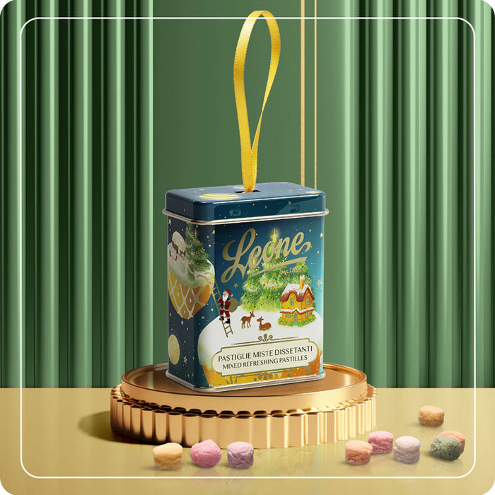 Lattina Pastiglie Leone appendibile “Bosco di Natale” 30g