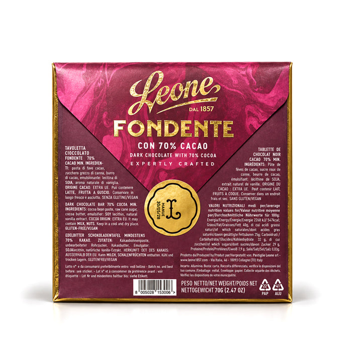 Tavoletta fondente 70% 70g