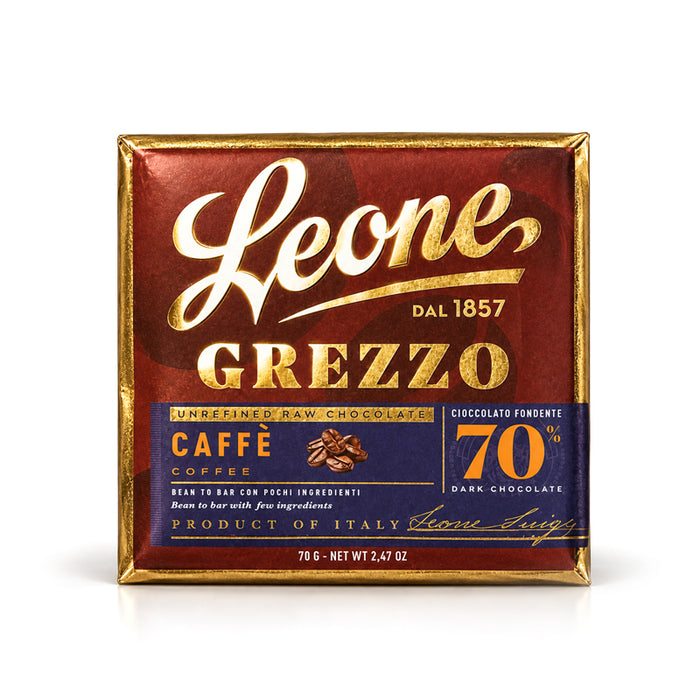 Tavoletta fondente "Grezzo" al caffè 70g