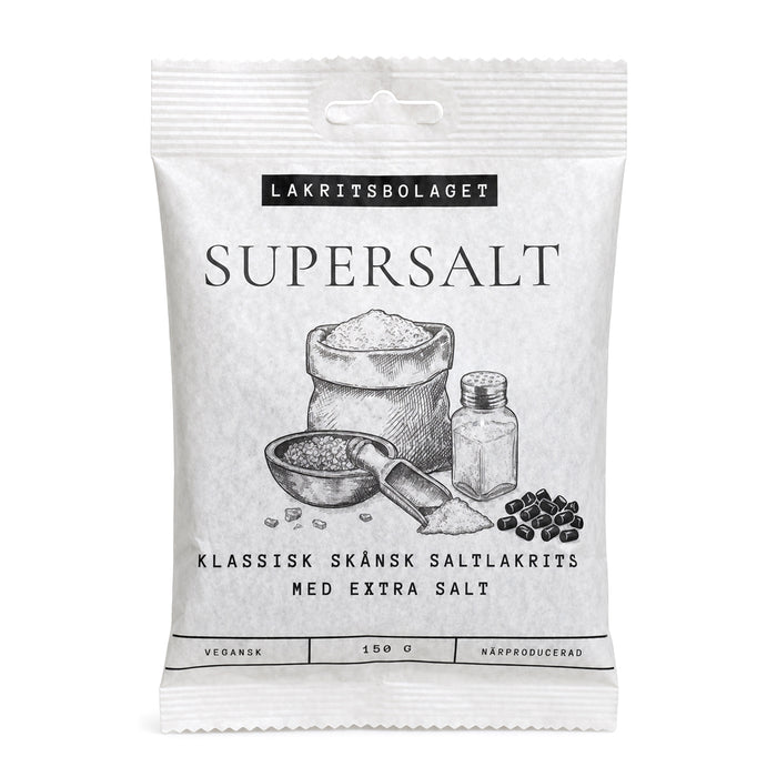 Liquirizia svedese Super Salata 150g