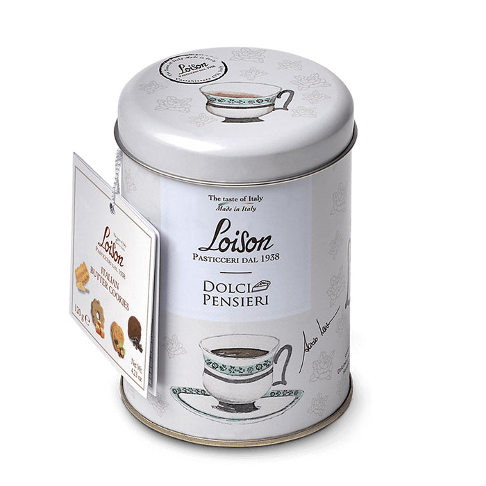 Latta "Dolci Pensieri" con biscottini assortiti 120g (salvia)