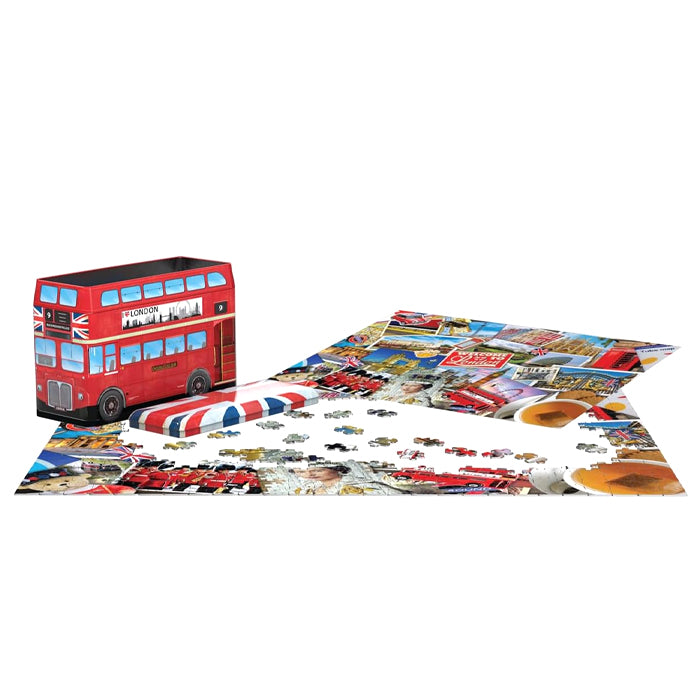 London Bus in Latta con Puzzle 550pz
