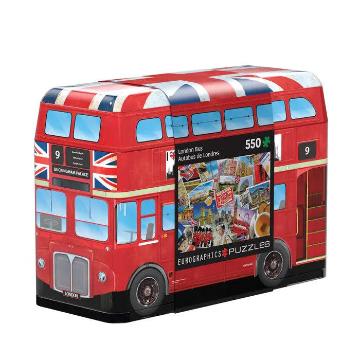London Bus in Latta con Puzzle 550pz