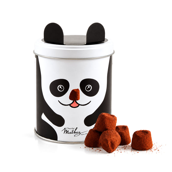 Scatola "Panda" con Tartufini di cioccolato 100g