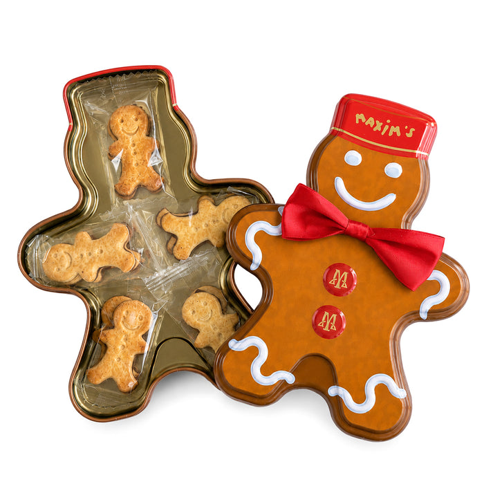 Omino di Pan di Zenzero in Latta con Biscotti 60g