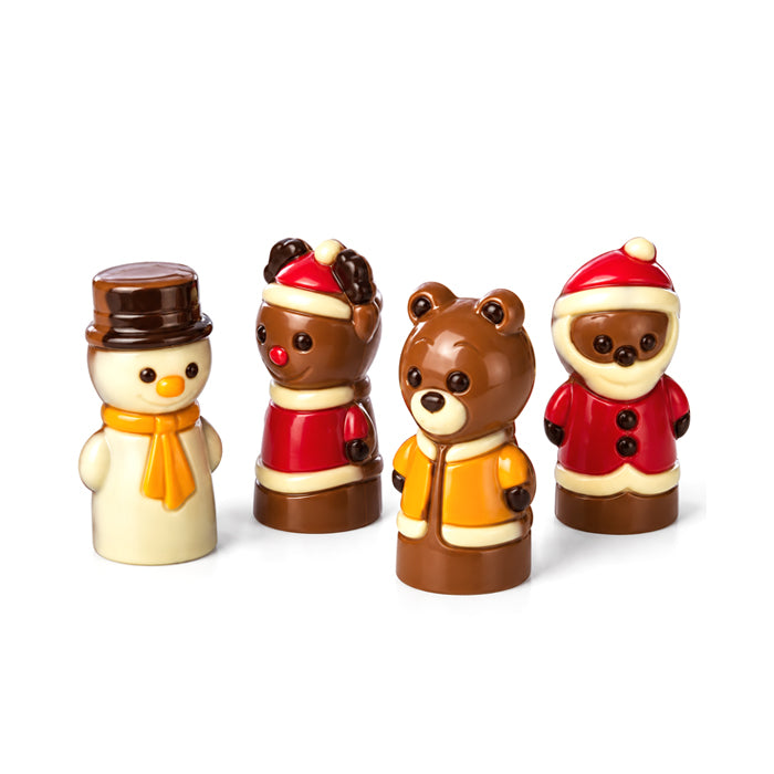 Mini personaggi Natalizi di cioccolato 40g