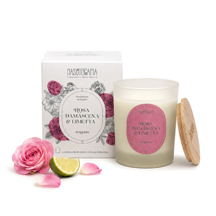Candela Rosa Damascena e Limetta 180g