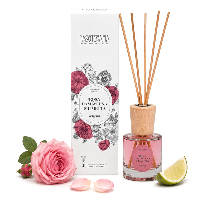Diffusore Rosa Damascena e Limetta 100ml