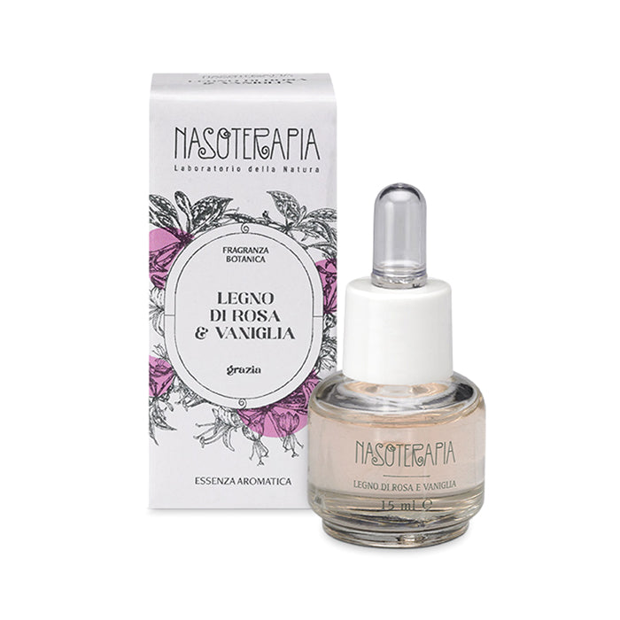 Essenza aromatica Legno di Rosa e Vaniglia 15ml
