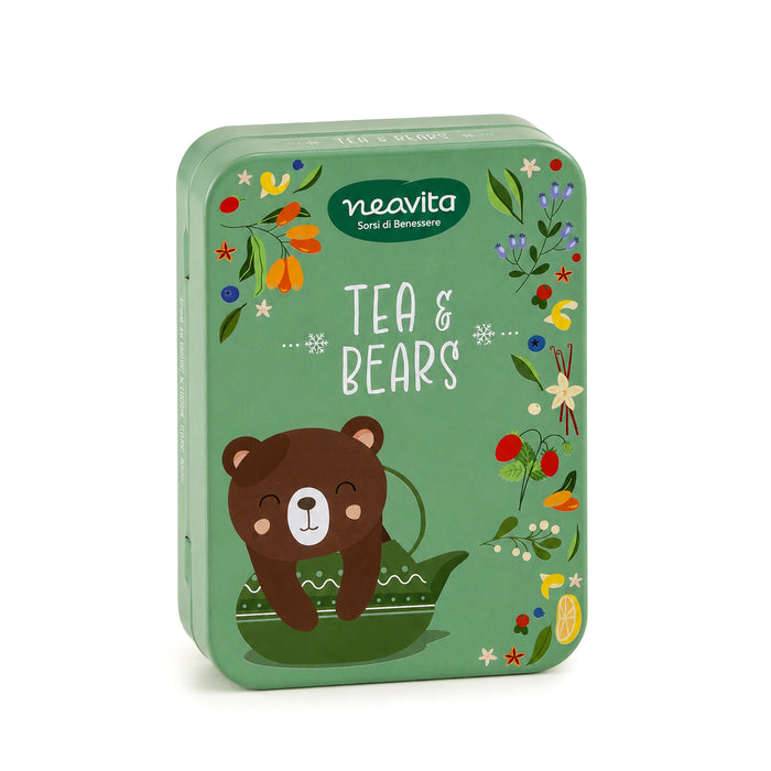 Mini Tin "Tea & Bears" con tisane BIO