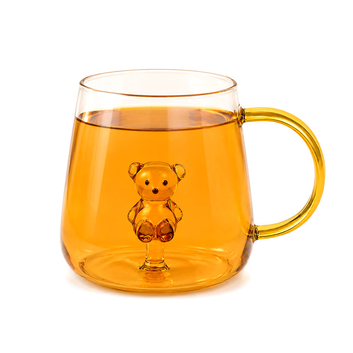Mug in vetro "Orsetto Miele"