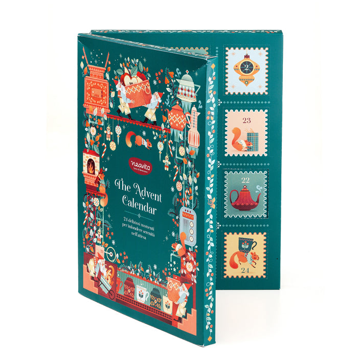 Advent calendar with tea and herbal teas