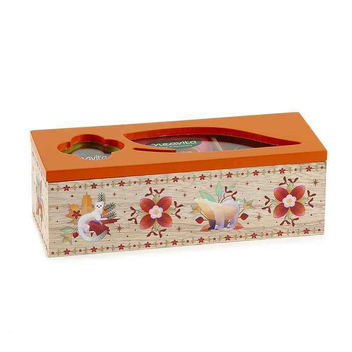 Cofanetto in Legno con 15 Tisane BIO (Arancio)