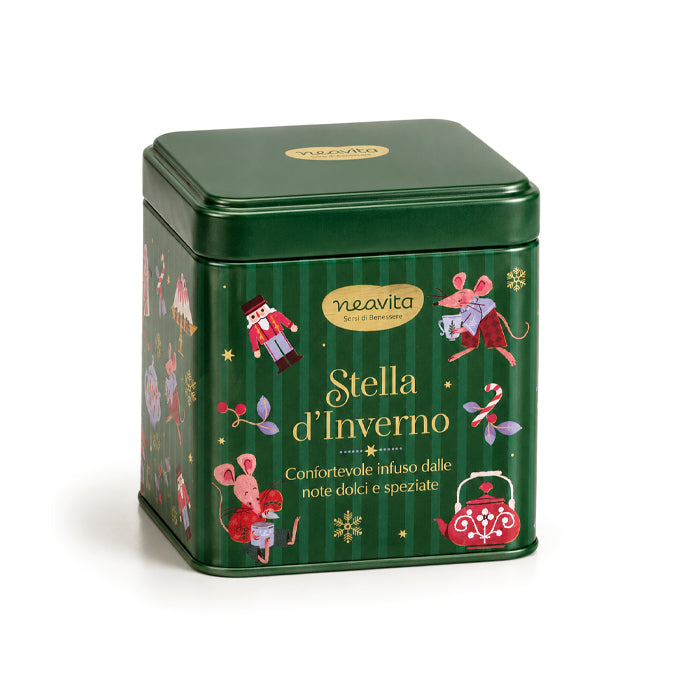 Golden Christmas ball with Casa Dolce Casa herbal tea