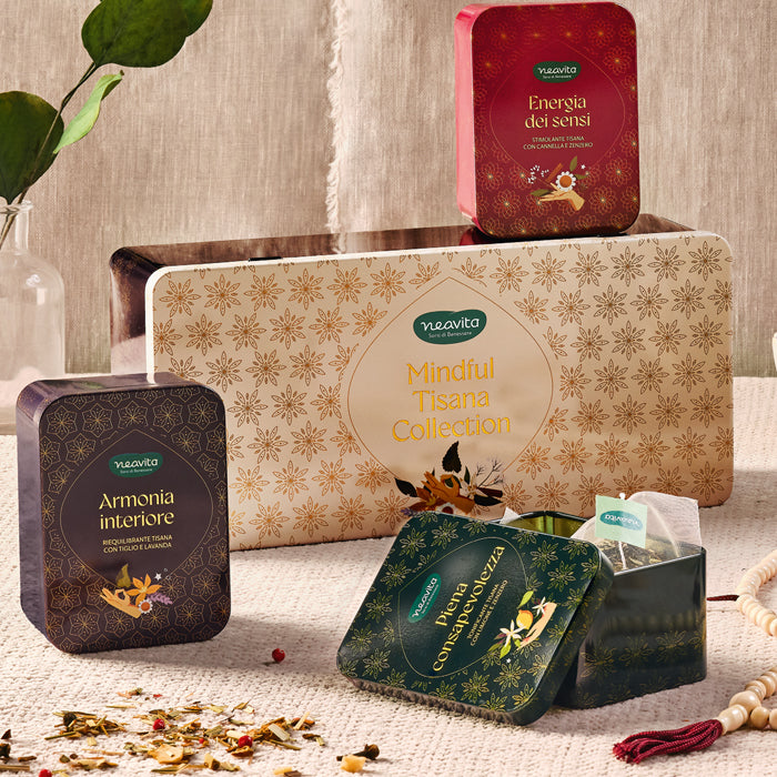 Cofanetto tris Tisane "Collezione Mindful Tea" 18 filtri