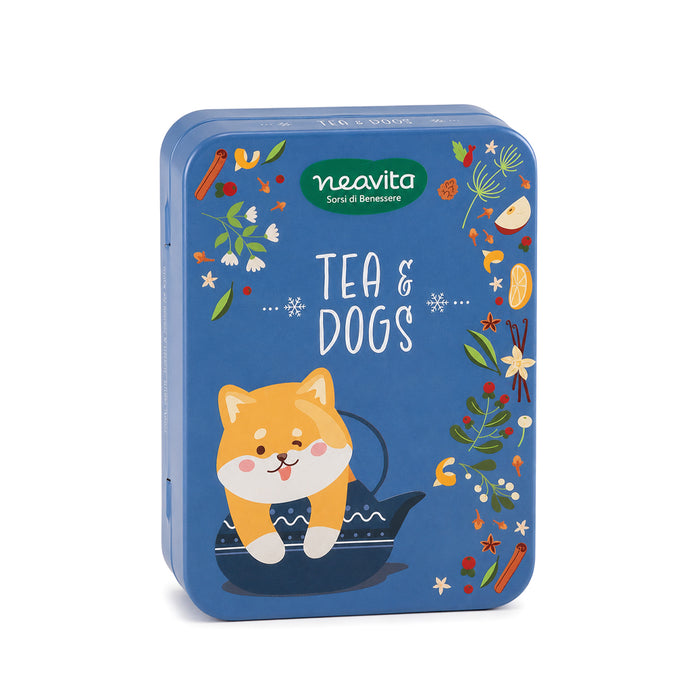 Mini Tin "Tea & Dogs" con tisane BIO