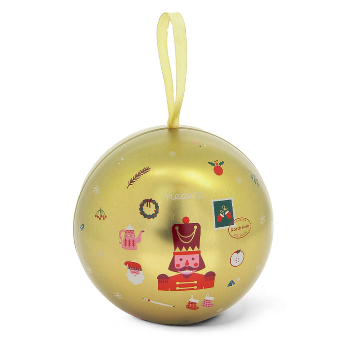 Golden Christmas ball with Casa Dolce Casa herbal tea