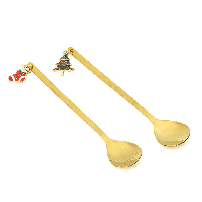 Set 2 cucchiaini di Natale