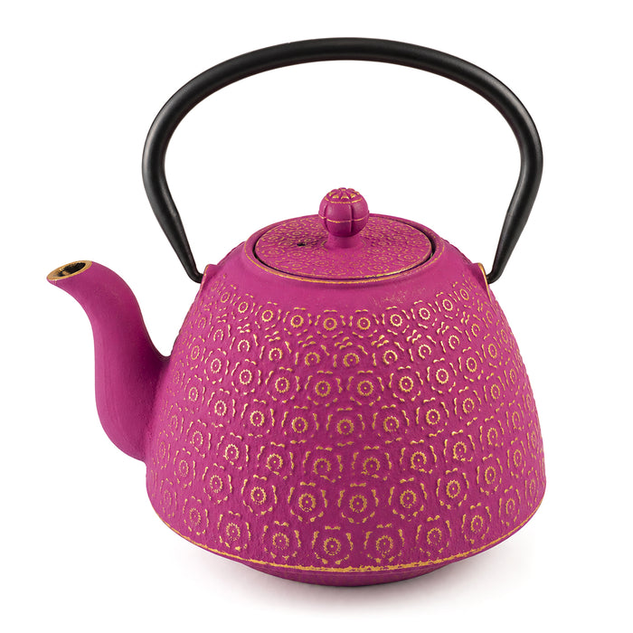 Teiera in ghisa "Sakura" fucsia 1000ml
