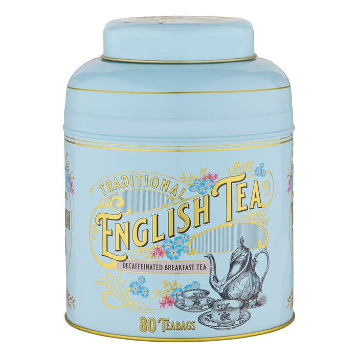 English Breakfast Tea Deteinato Latta 80 bustine