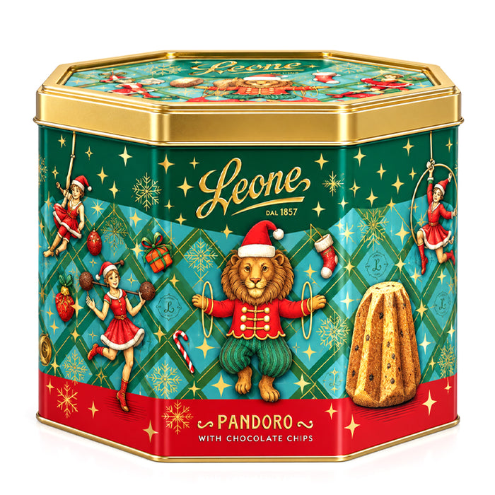 Pandoro Leone con gocce di Cioccolato 750g