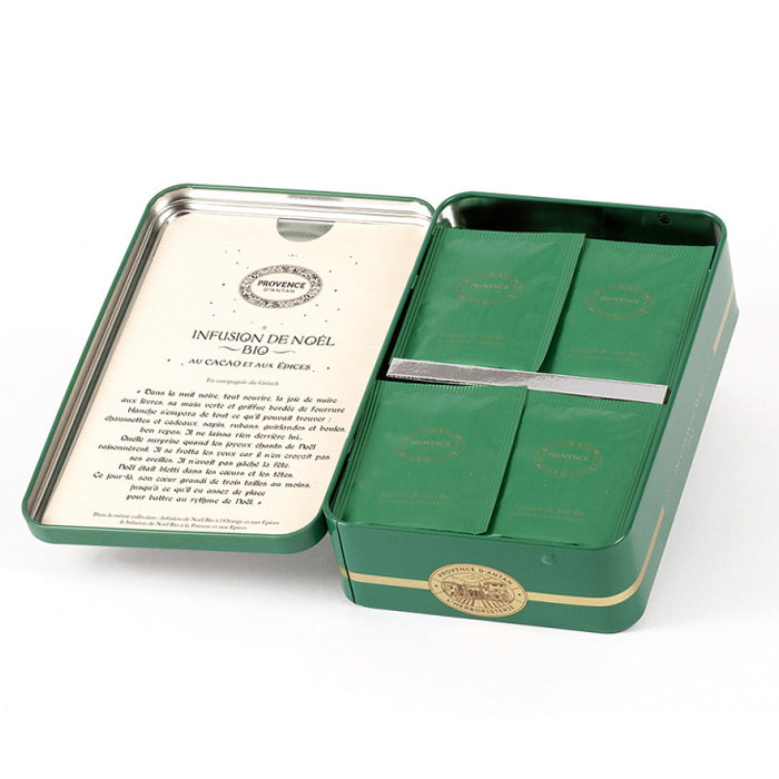 Infuso di Natale Cacao e Spezie BIO Latta 24 filtri