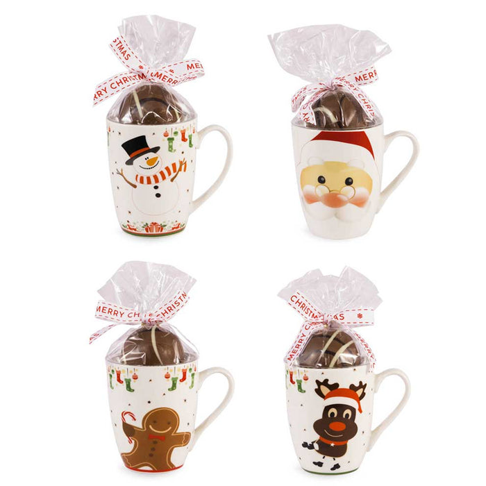 Christmas Mug con Chocolate Bombs con mini marshmallows 45g