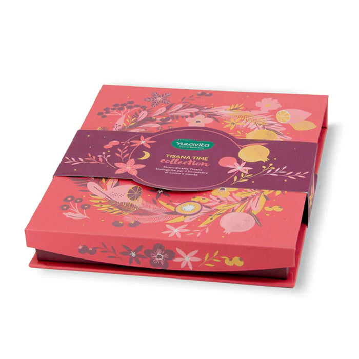 Cofanetto quadrato rosa "Tisana Time Collection" 27 filtri