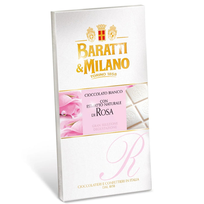 Tavoletta Cioccolato Bianco alla Rosa 75g