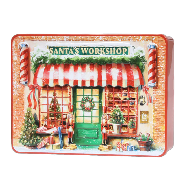 Scatola "Santa’s Workshop" con biscotti inglesi 300g