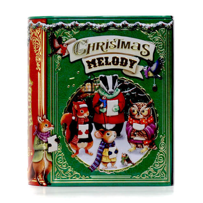 Libro ‘Christmas Melody’ con Cioccolatini al latte (verde)