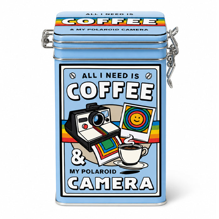 Scatola “Coffee & Polaroid” con Biscottini al caffè