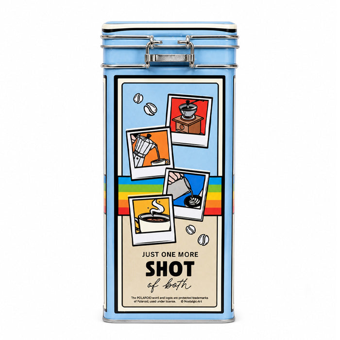 Scatola “Coffee & Polaroid” con Biscottini al caffè