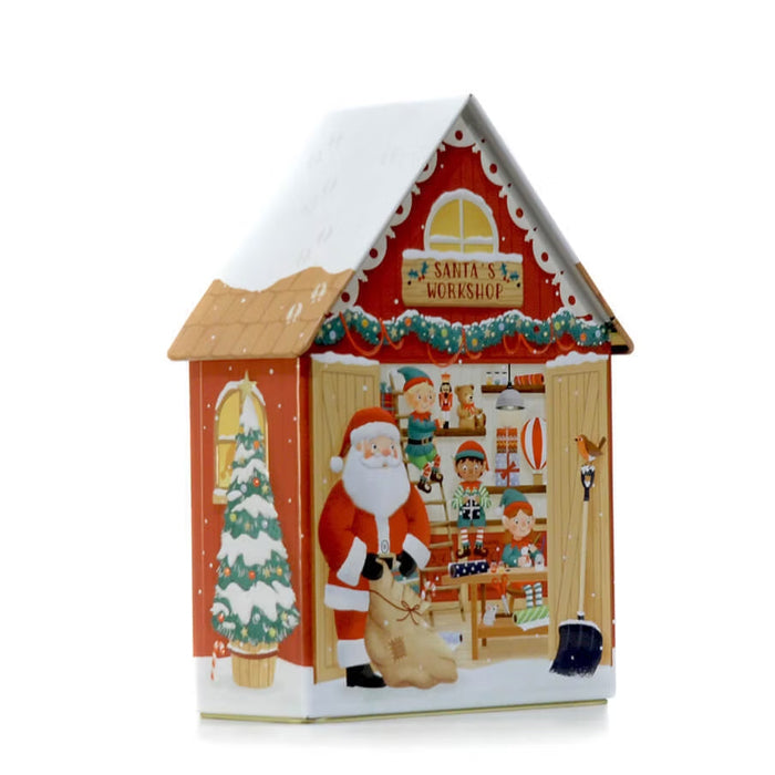 Scatola musicale "Santa's Workshop" con Cioccolatini