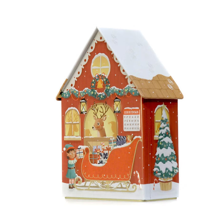 Scatola musicale "Santa's Workshop" con Cioccolatini