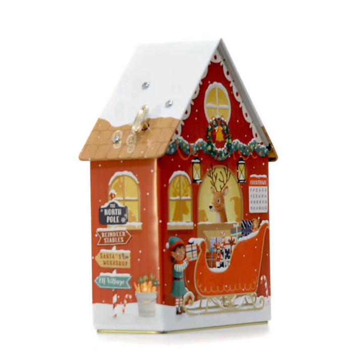 Scatola musicale "Santa's Workshop" con Cioccolatini