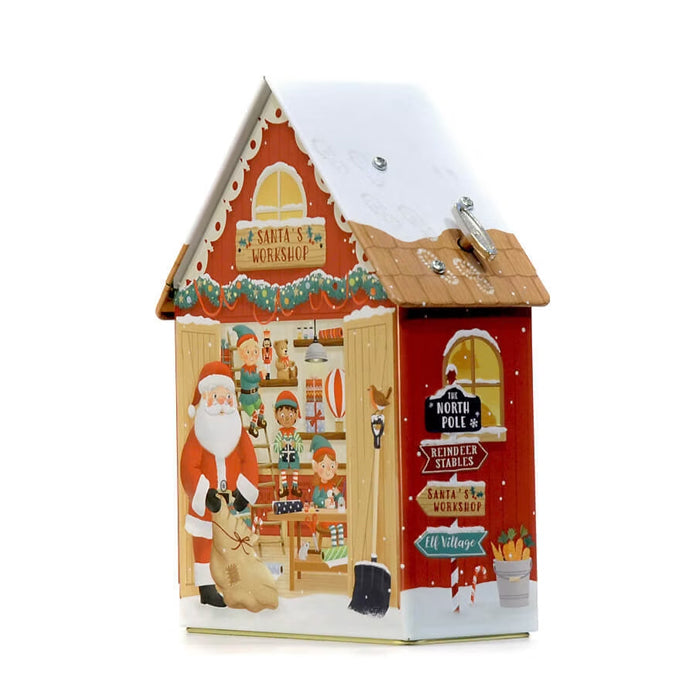 Scatola musicale "Santa's Workshop" con Cioccolatini