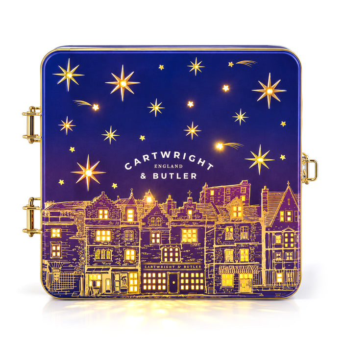 Scatola "Christmas Tea Time" con tè e biscotti 390g