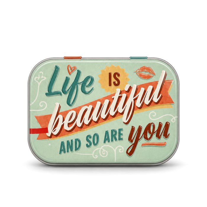 Scatolina “Life is Beautiful" con Mentine 15g