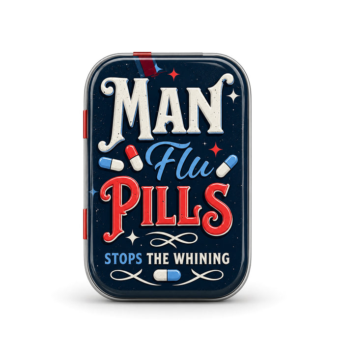 Scatolina “Man Flu Pills" con Mentine 15g