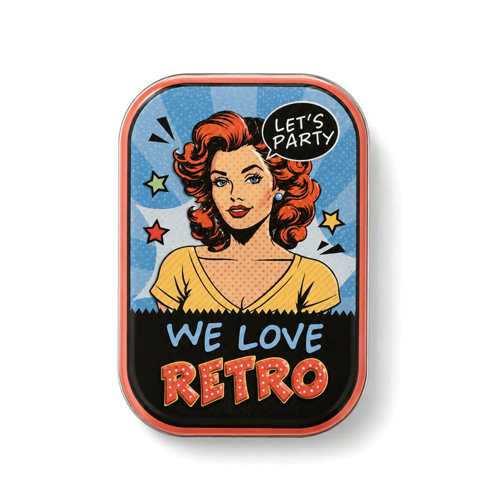 Scatolina “Let’s Party Love Retro" con Mentine 15g