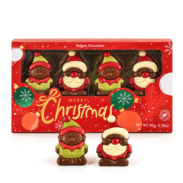 Soggetti Natalizi di cioccolato 95g (Elfi e Babbi)