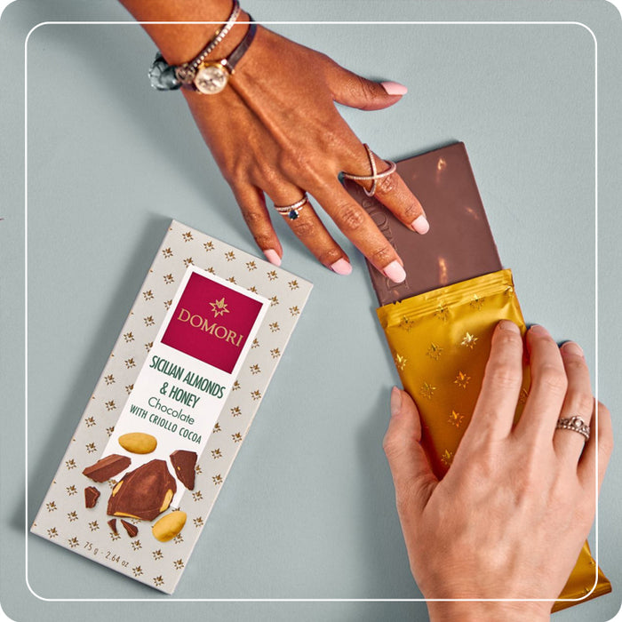 Tavoletta al Latte con Mandorle e Miele 75g