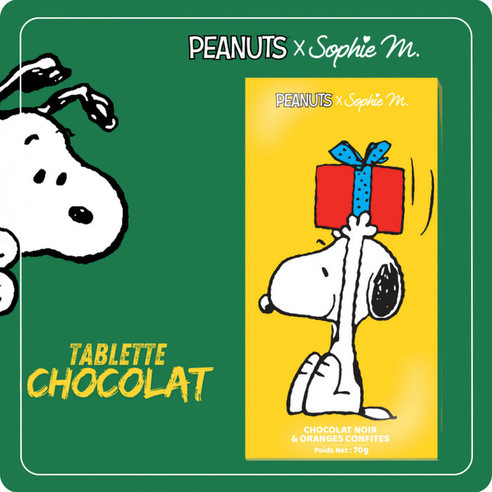 Tavoletta Fondente con Arancia Candita "Snoopy" 70g