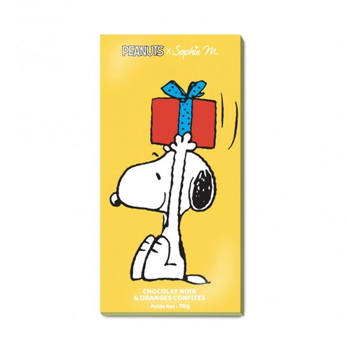 Tavoletta Fondente con Arancia Candita "Snoopy" 70g